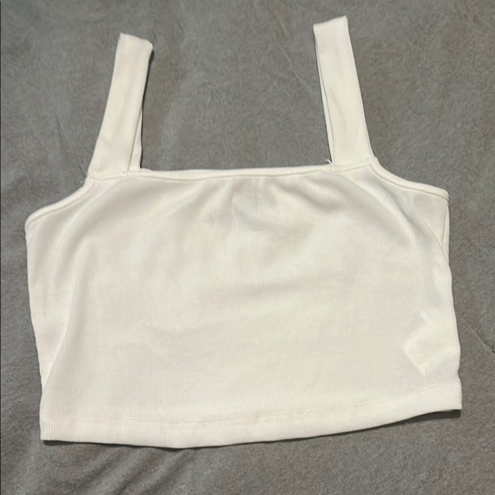 White Women's cropped Top